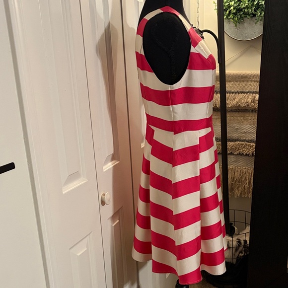 Ark & Co Pink and White Striped Fit & Flare Dress - Picture 5 of 8